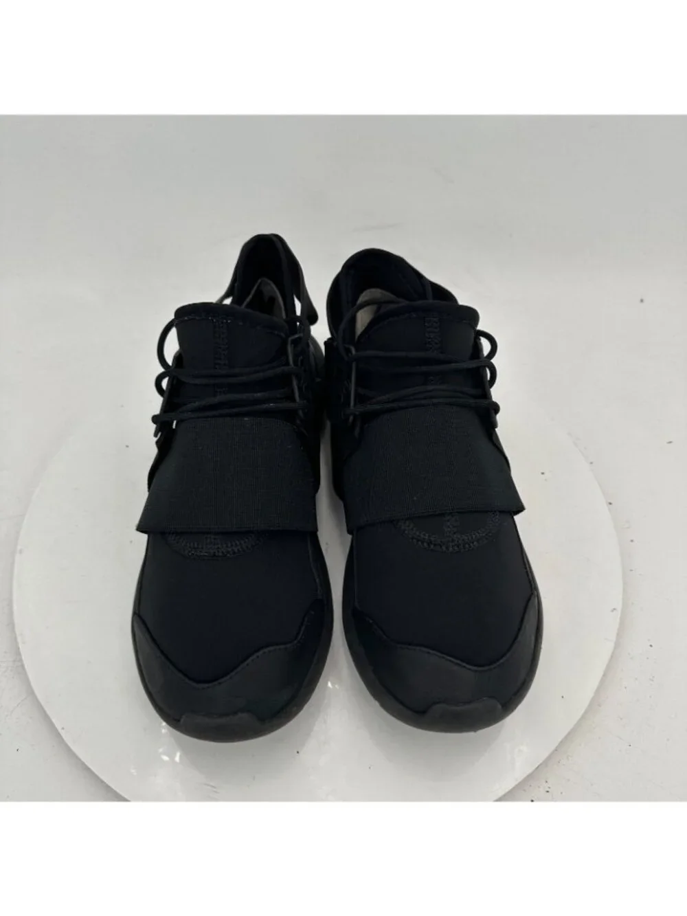 Adidas Y-3 Yohji Yamamoto Qasa Elle High Women Size 6 Core Black Lace Up Shoes